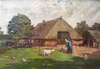 Boerderij in de zomer